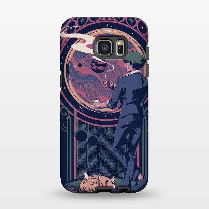 Galaxy S7 EDGE StrongFit Space Cowboy Contemplation by Ilustrata