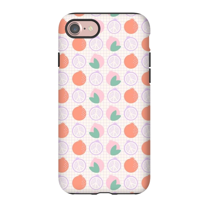 iPhone 7 StrongFit Pastels Peaceful Pomegranate by ArtPrInk