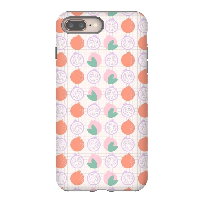 iPhone 7 plus StrongFit Pastels Peaceful Pomegranate by ArtPrInk