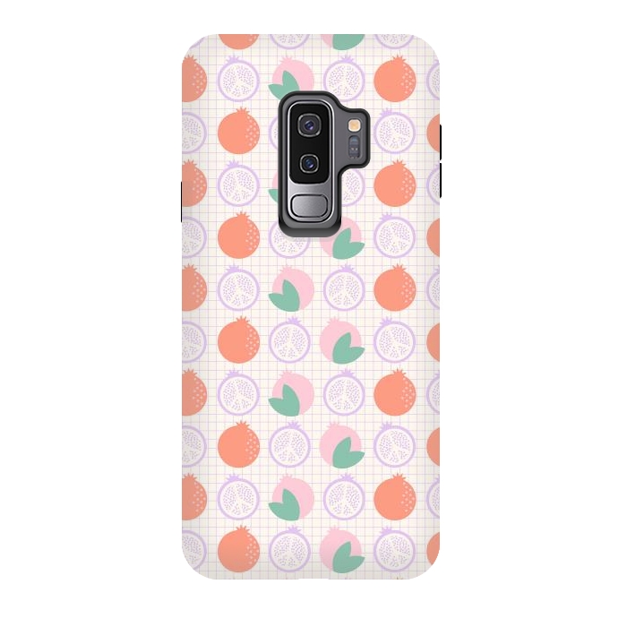 Galaxy S9 plus StrongFit Pastels Peaceful Pomegranate by ArtPrInk