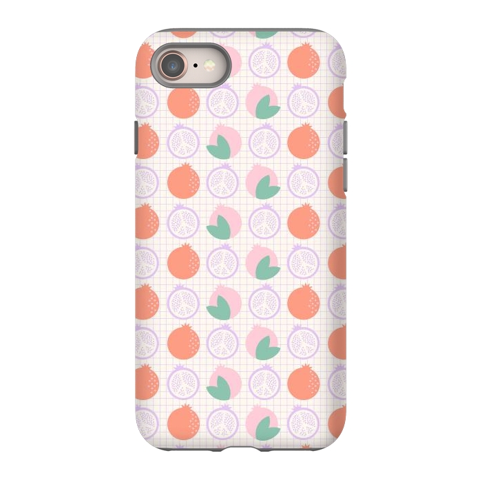 iPhone 8 StrongFit Pastels Peaceful Pomegranate by ArtPrInk