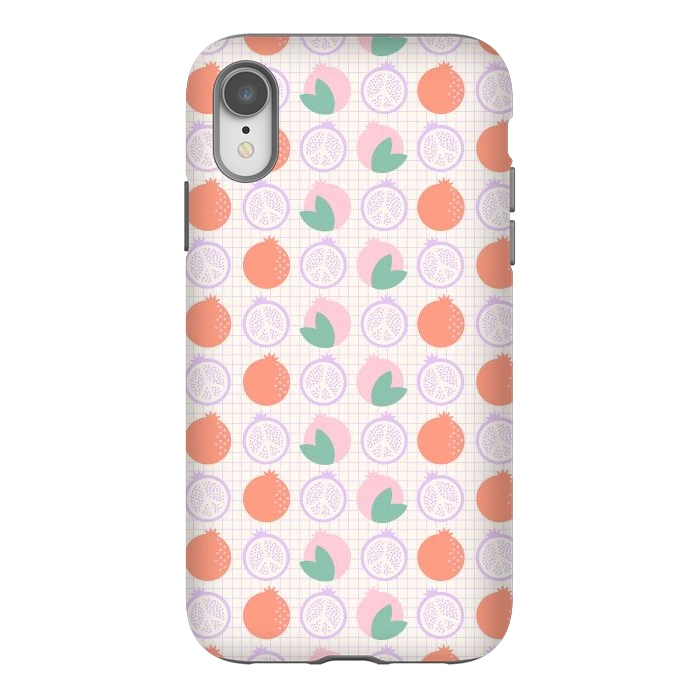 iPhone Xr StrongFit Pastels Peaceful Pomegranate by ArtPrInk