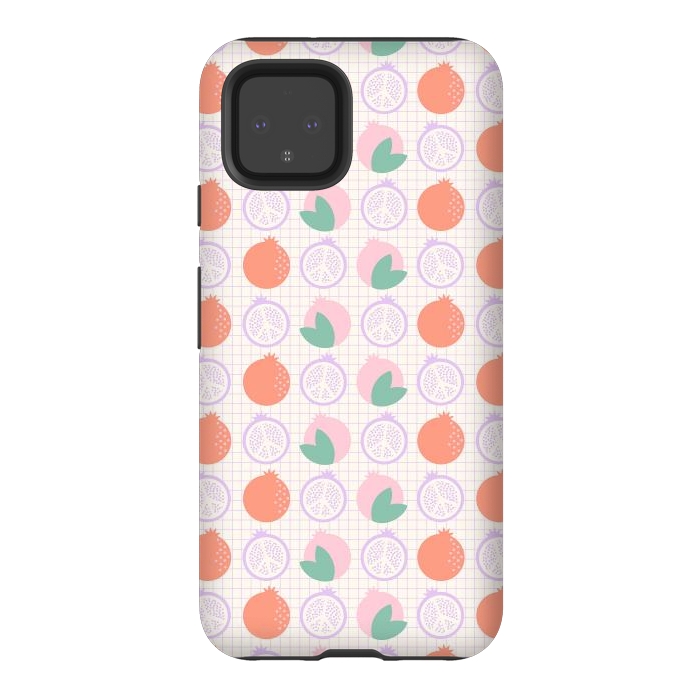 Pixel 4 StrongFit Pastels Peaceful Pomegranate by ArtPrInk