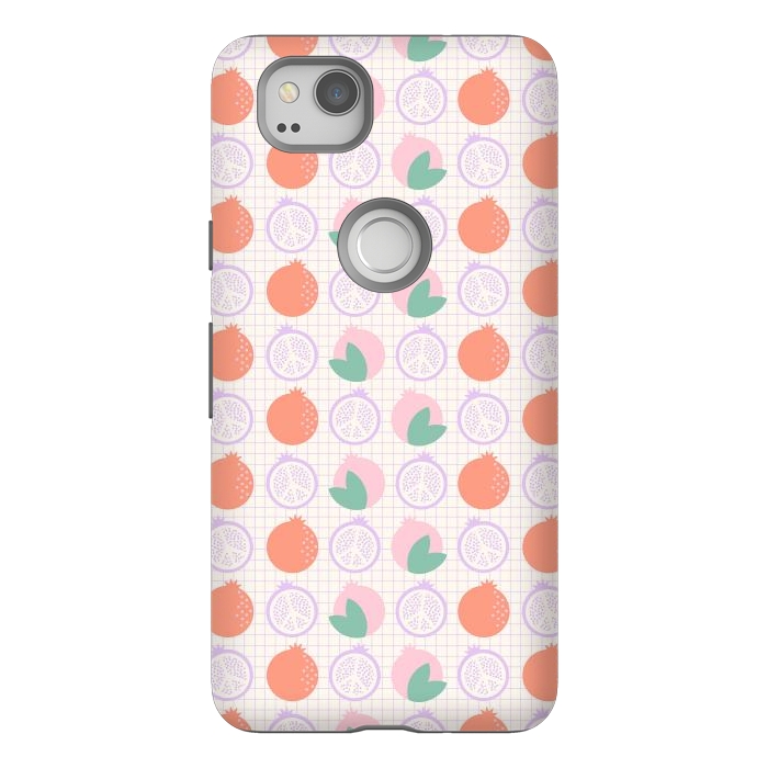 Pixel 2 StrongFit Pastels Peaceful Pomegranate by ArtPrInk