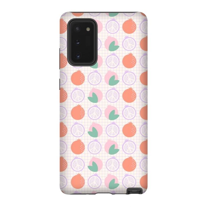 Galaxy Note 20 StrongFit Pastels Peaceful Pomegranate by ArtPrInk