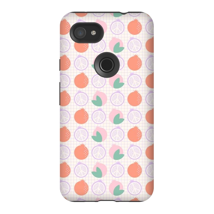 Pixel 3AXL StrongFit Pastels Peaceful Pomegranate by ArtPrInk
