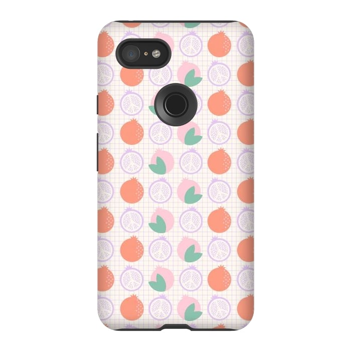 Pixel 3XL StrongFit Pastels Peaceful Pomegranate by ArtPrInk
