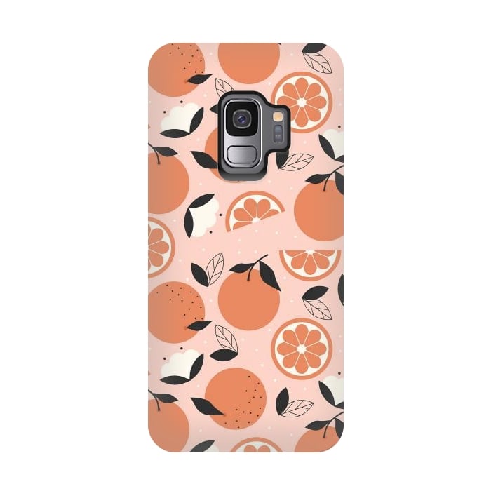 Galaxy S9 StrongFit Oranges by ArtPrInk