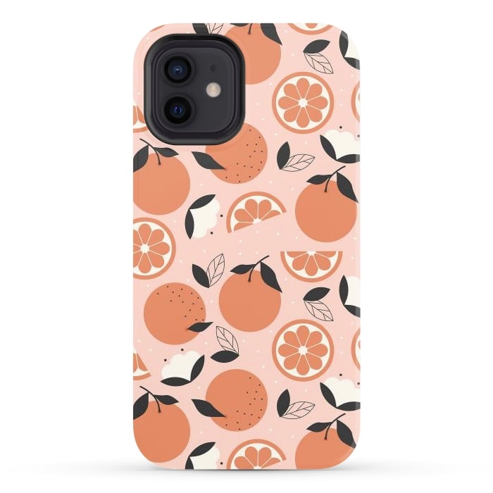 iPhone 12 StrongFit Oranges by ArtPrInk