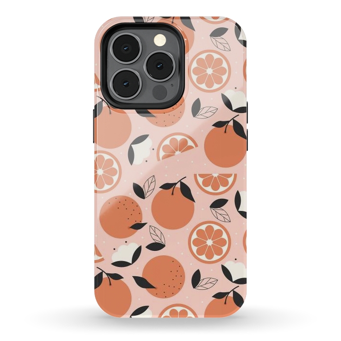 iPhone 13 pro StrongFit Oranges by ArtPrInk