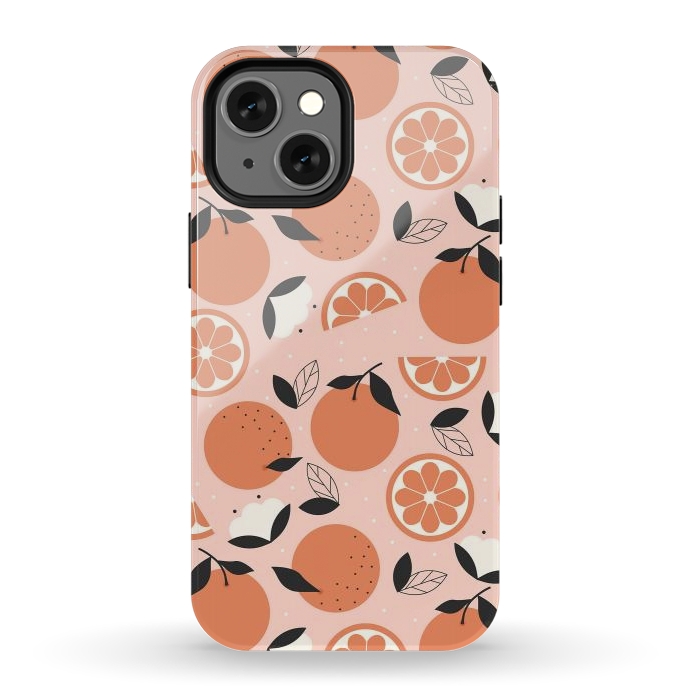 iPhone 13 mini StrongFit Oranges by ArtPrInk