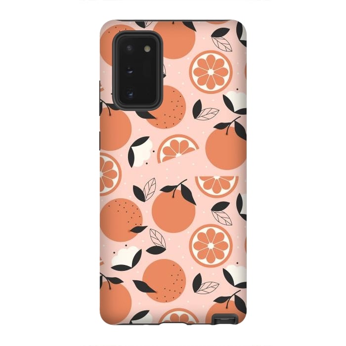 Galaxy Note 20 StrongFit Oranges by ArtPrInk