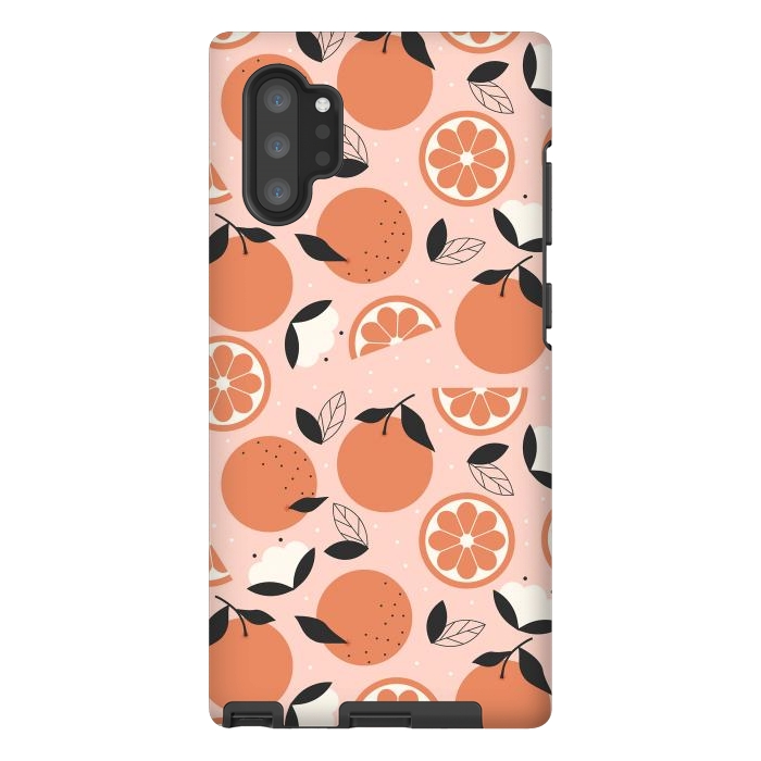 Galaxy Note 10 plus StrongFit Oranges by ArtPrInk