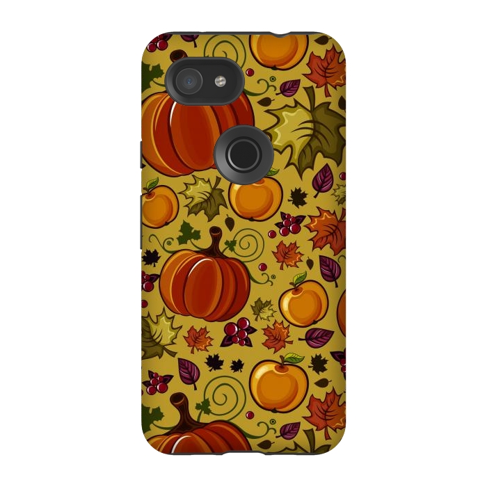 Pixel 3A StrongFit Pumpkin, Autumn Rich Pumpkin by ArtsCase