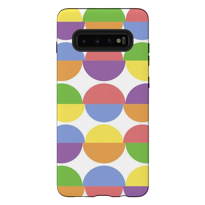 Galaxy S10 plus StrongFit Colorful Moons by Martina