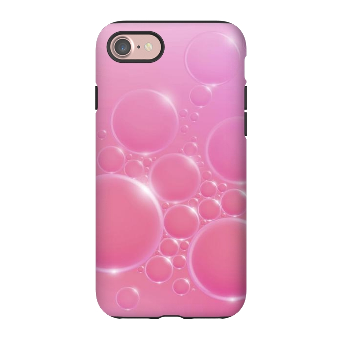 iPhone 7 StrongFit Pink Bubbles by Martina