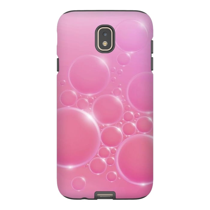 Galaxy J7 StrongFit Pink Bubbles by Martina