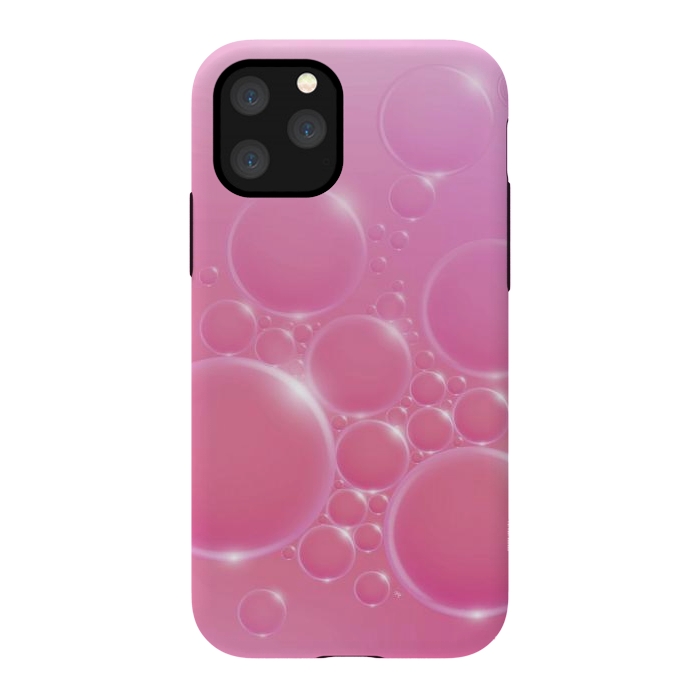 iPhone 11 Pro StrongFit Pink Bubbles by Martina