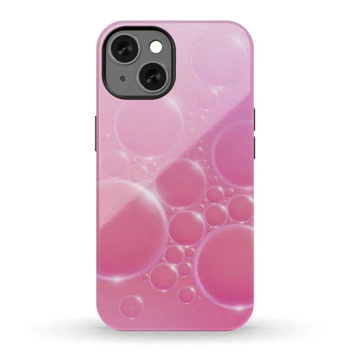 iPhone 13 StrongFit Pink Bubbles by Martina