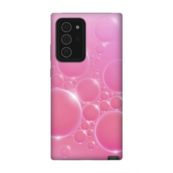 Galaxy Note 20 Ultra StrongFit Pink Bubbles by Martina