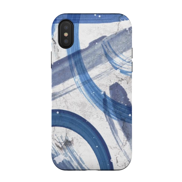 iPhone Xs / X StrongFit Blue Street Life by Martina