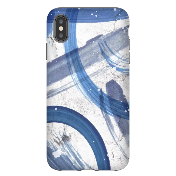 iPhone Xs Max StrongFit Blue Street Life by Martina