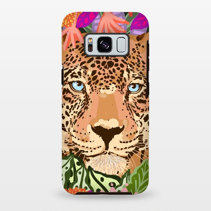 Galaxy S8 plus StrongFit Peek A Boo Leopard by Uma Prabhakar Gokhale