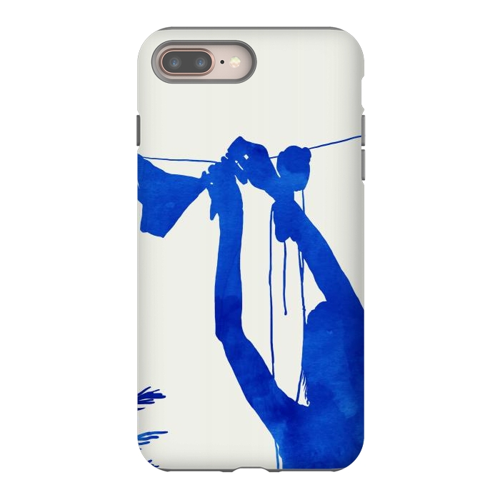 iPhone 7 plus StrongFit Blue Nude Vacay Matisse by Uma Prabhakar Gokhale
