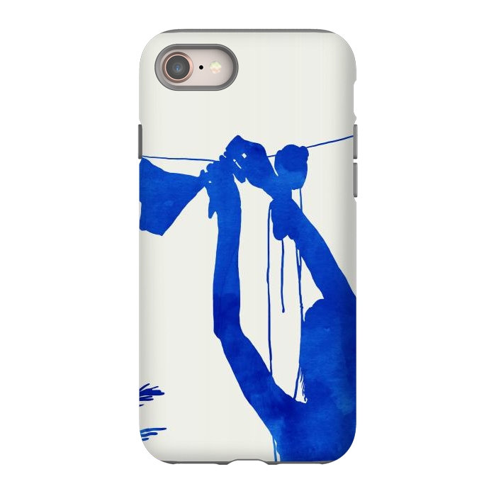 iPhone 8 StrongFit Blue Nude Vacay Matisse by Uma Prabhakar Gokhale