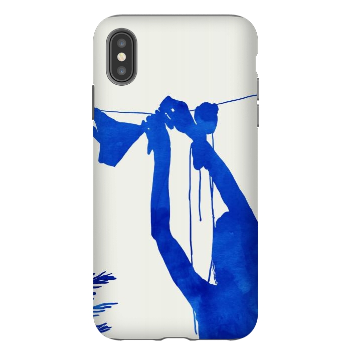 iPhone Xs Max StrongFit Blue Nude Vacay Matisse by Uma Prabhakar Gokhale