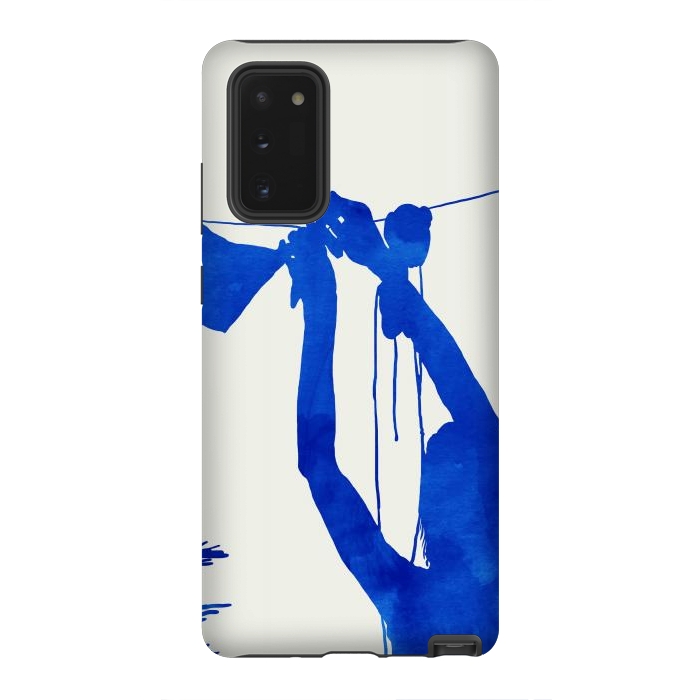 Galaxy Note 20 StrongFit Blue Nude Vacay Matisse by Uma Prabhakar Gokhale