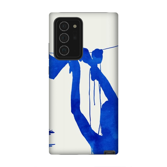 Galaxy Note 20 Ultra StrongFit Blue Nude Vacay Matisse by Uma Prabhakar Gokhale