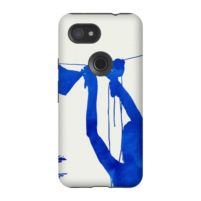 Pixel 3A StrongFit Blue Nude Vacay Matisse by Uma Prabhakar Gokhale