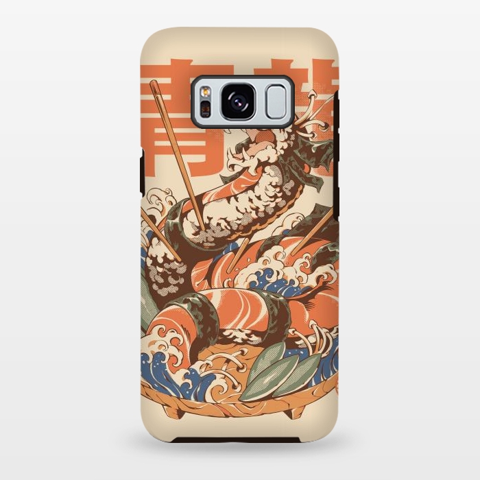 Galaxy S8 plus StrongFit Dragon Sushi by Ilustrata