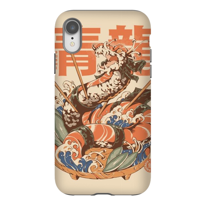 iPhone Xr StrongFit Dragon Sushi by Ilustrata