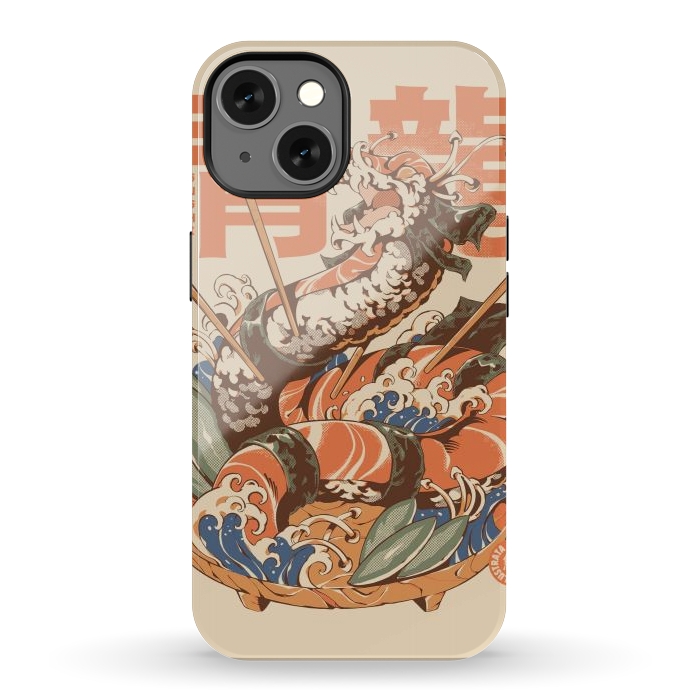iPhone 13 StrongFit Dragon Sushi by Ilustrata