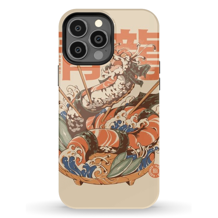iPhone 13 Pro Max StrongFit Dragon Sushi by Ilustrata