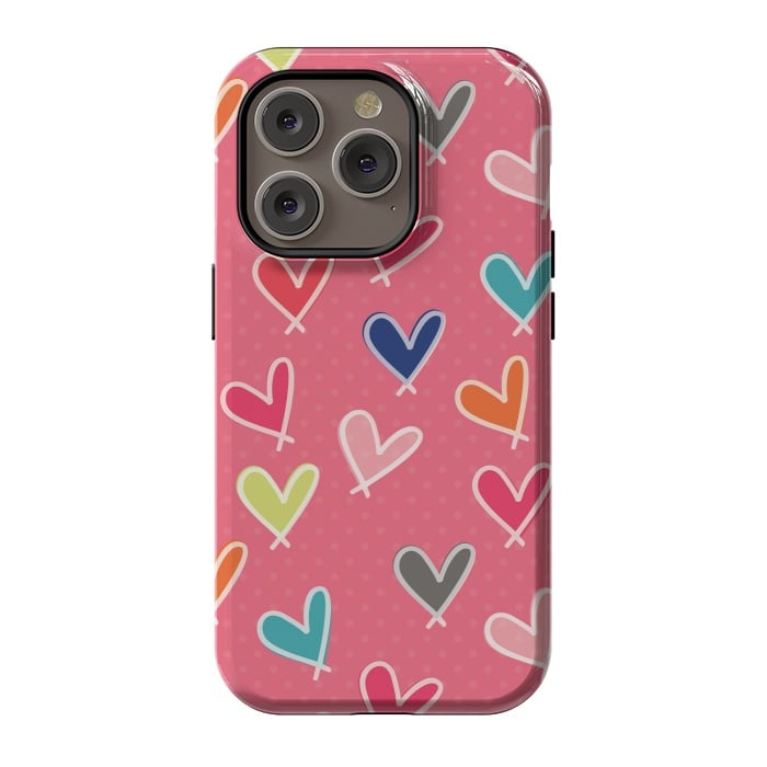 iPhone 14 Pro StrongFit Pink Blow Me One Last Kiss by Rosie Simons