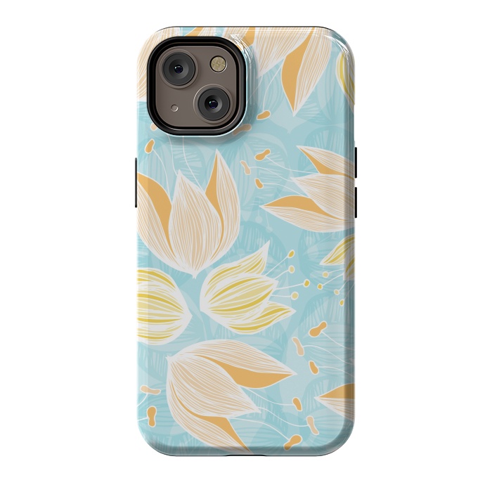 iPhone 14 StrongFit Blumen Blue by Anchobee