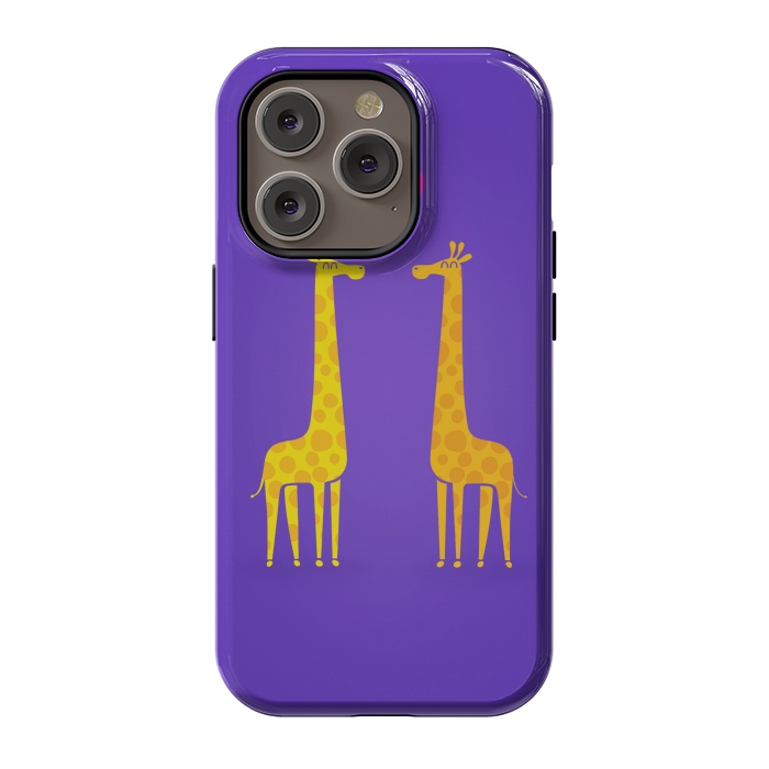 iPhone 14 Pro StrongFit Couple in Love Purple by Philipp Rietz