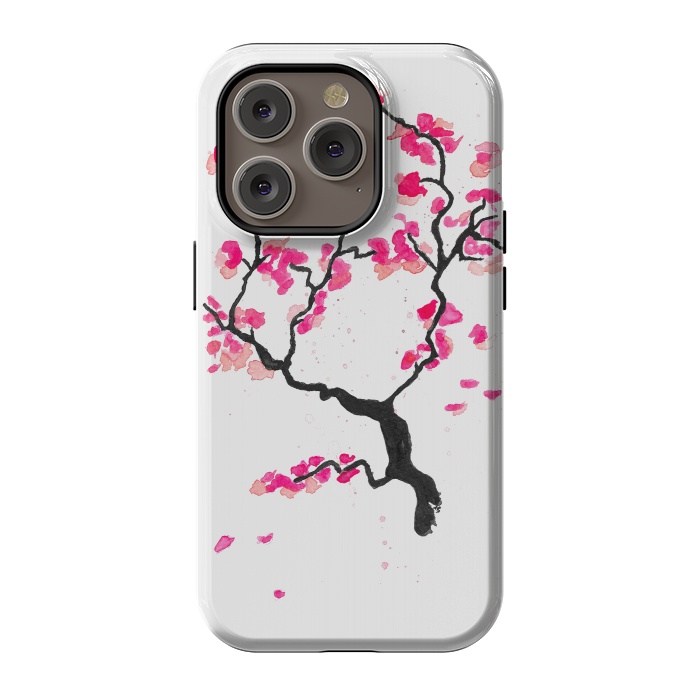 iPhone 14 Pro StrongFit Cherry Blossoms by Amaya Brydon