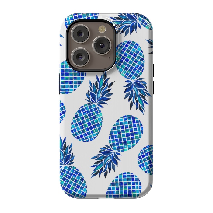 iPhone 14 Pro StrongFit Sea Pineapples by Amaya Brydon