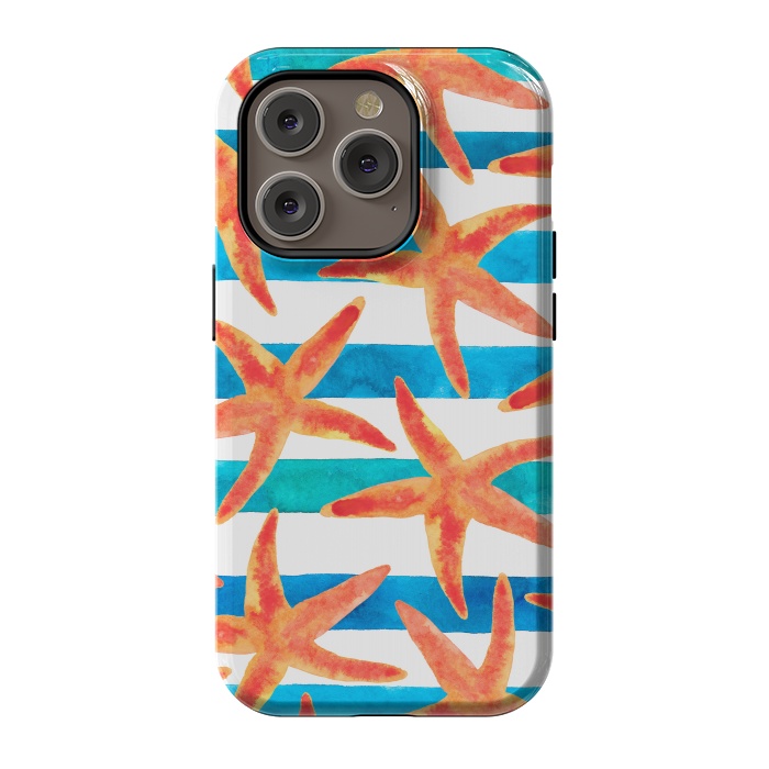 iPhone 14 Pro StrongFit Starfish Tropics by Amaya Brydon