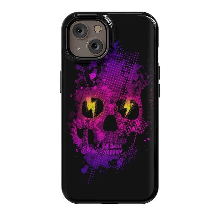 iPhone 14 StrongFit Acid Skull by Mitxel Gonzalez