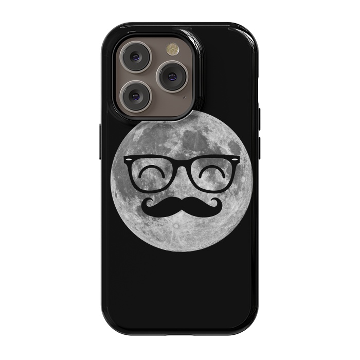 iPhone 14 Pro StrongFit Moonstache by Mitxel Gonzalez