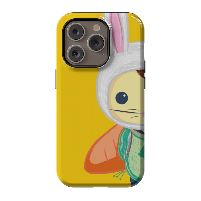 iPhone 14 Pro StrongFit Little Bunny by Alejandro Orjuela