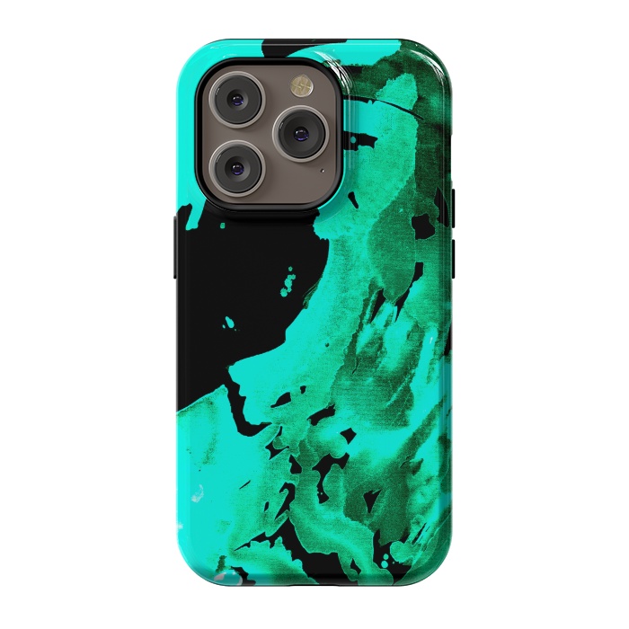 iPhone 14 Pro StrongFit Aqua Wave by ANoelleJay