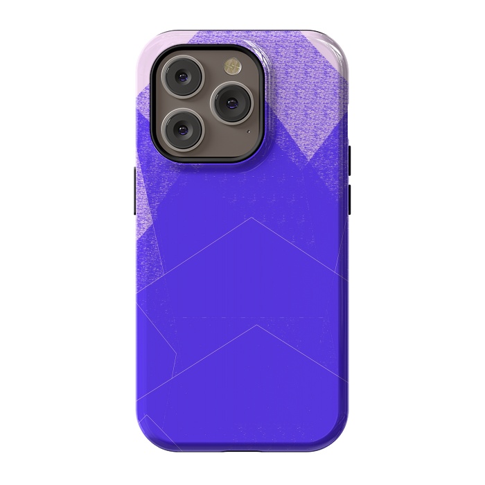 iPhone 14 Pro StrongFit Sunset Mountain Blue by ANoelleJay