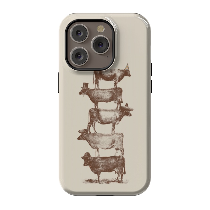 iPhone 14 Pro StrongFit Cow Cow Nuts by Florent Bodart
