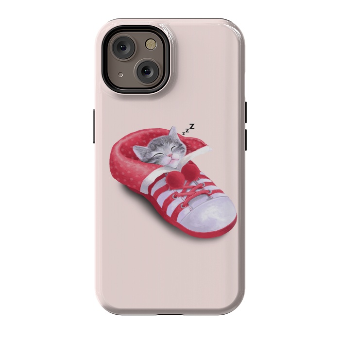 iPhone 14 StrongFit Cat in The Shoe by Tummeow